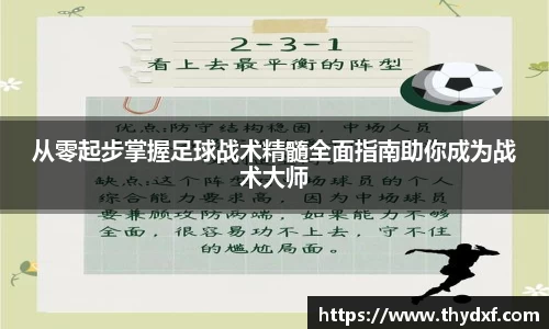 从零起步掌握足球战术精髓全面指南助你成为战术大师